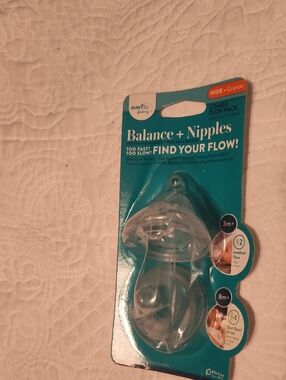 Evenflo Balance + Nipples Wide Neck Combo Pack - Clear